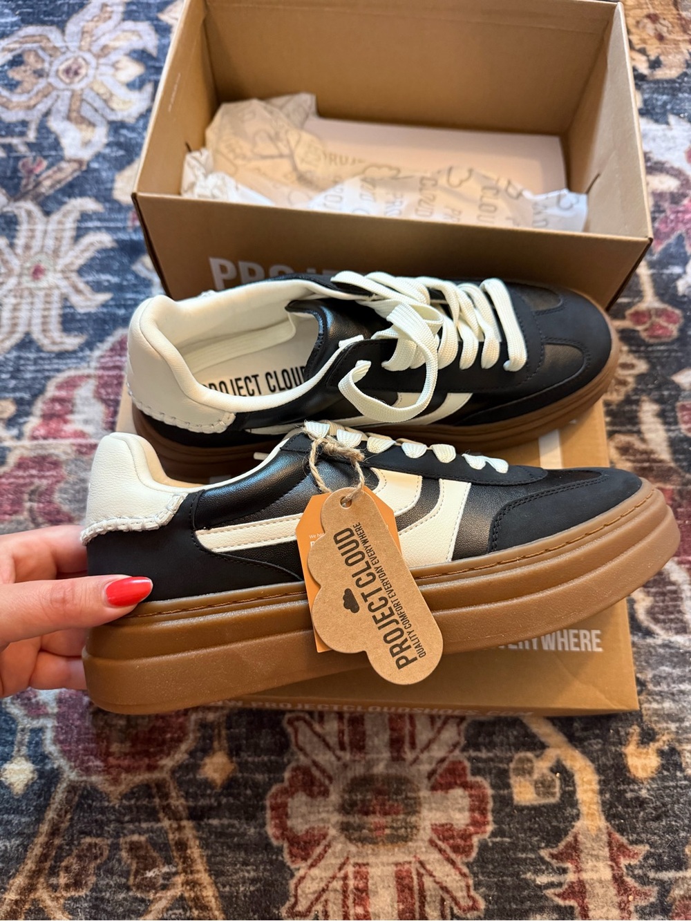 Project Cloud Platform Sneakers Size 8